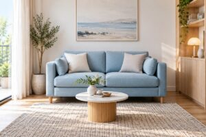 sofa băng 2m phòng nhỏ – ảnh minh họa thiết kế riêng