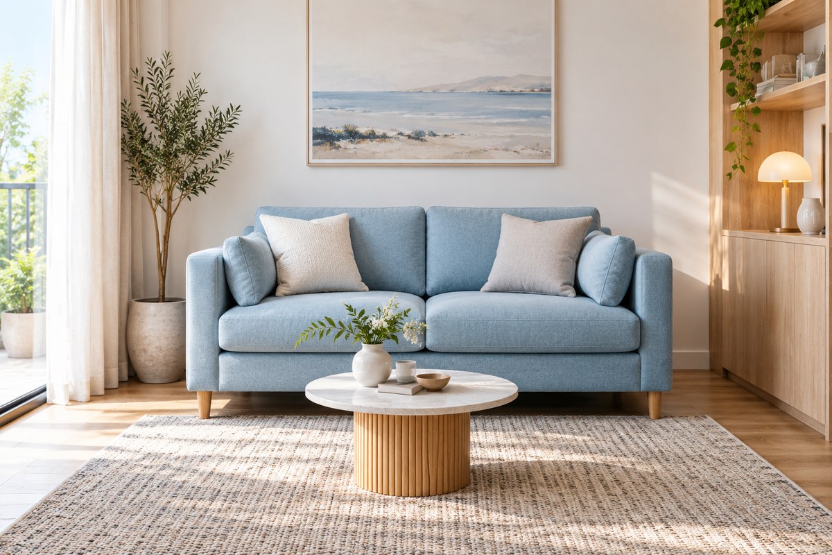 sofa băng 2m phòng nhỏ – ảnh minh họa thiết kế riêng