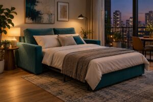 sofa giường nhà nhỏ – ảnh minh họa thiết kế riêng