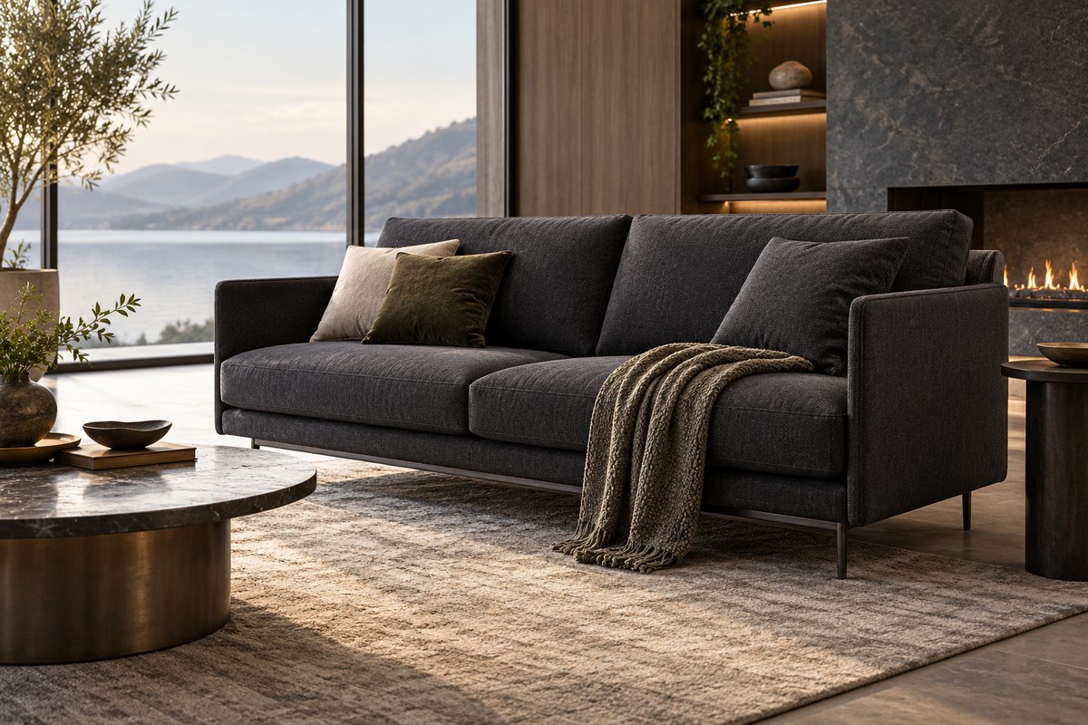 sofa tay vịn mỏng – ảnh minh họa thiết kế riêng