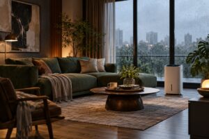 sofa bị ẩm mùa mưa – ảnh minh họa thiết kế riêng